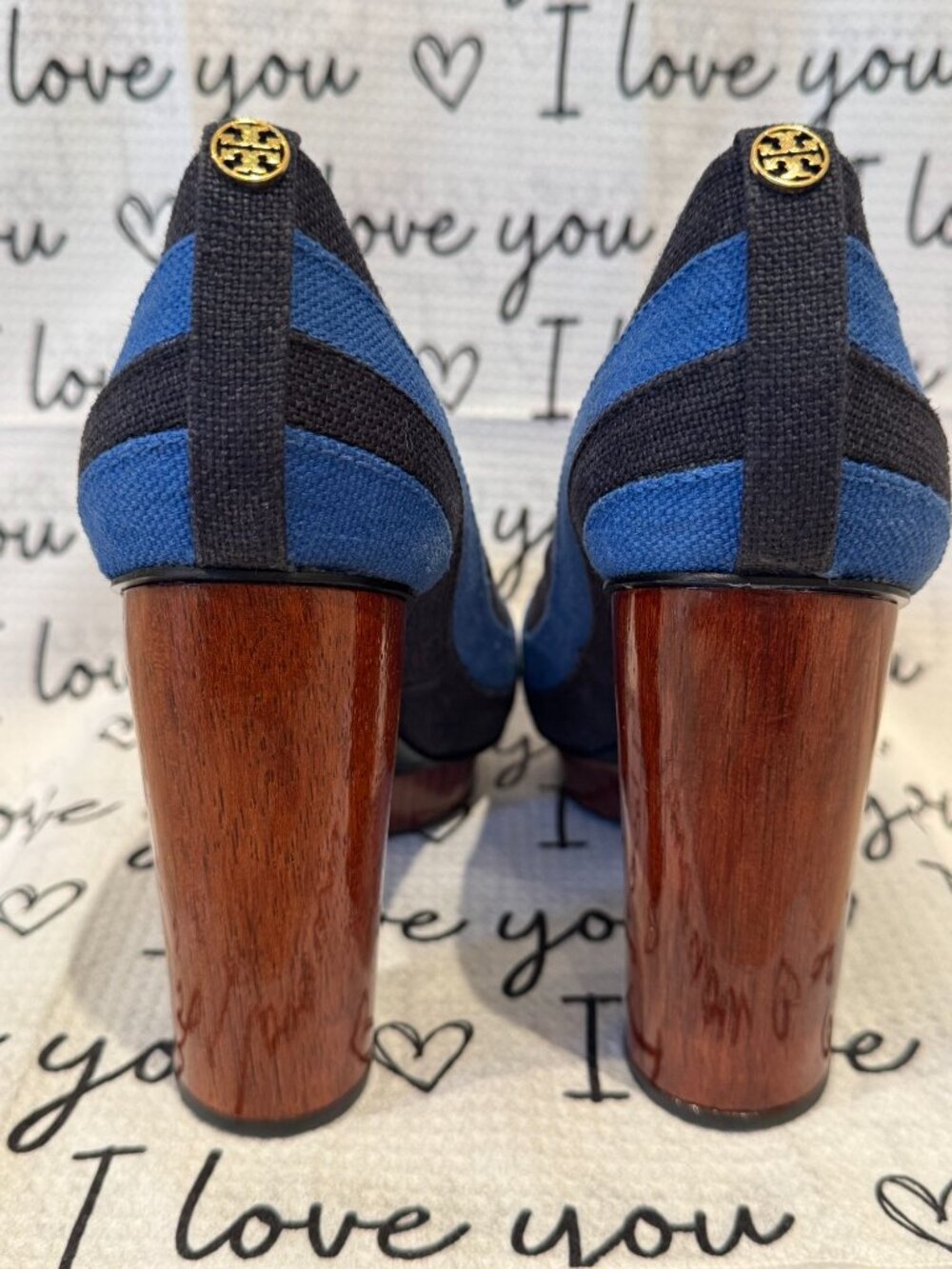 Tory Burch Colorblock Pattern Pumps - Picture 2 of 5